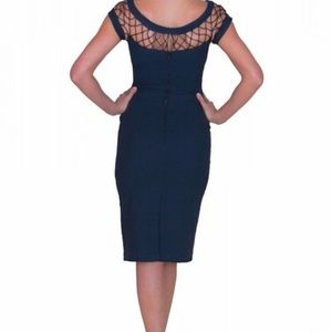 #337 NWOT Tatyana The Alika Pencil Dress in Navy